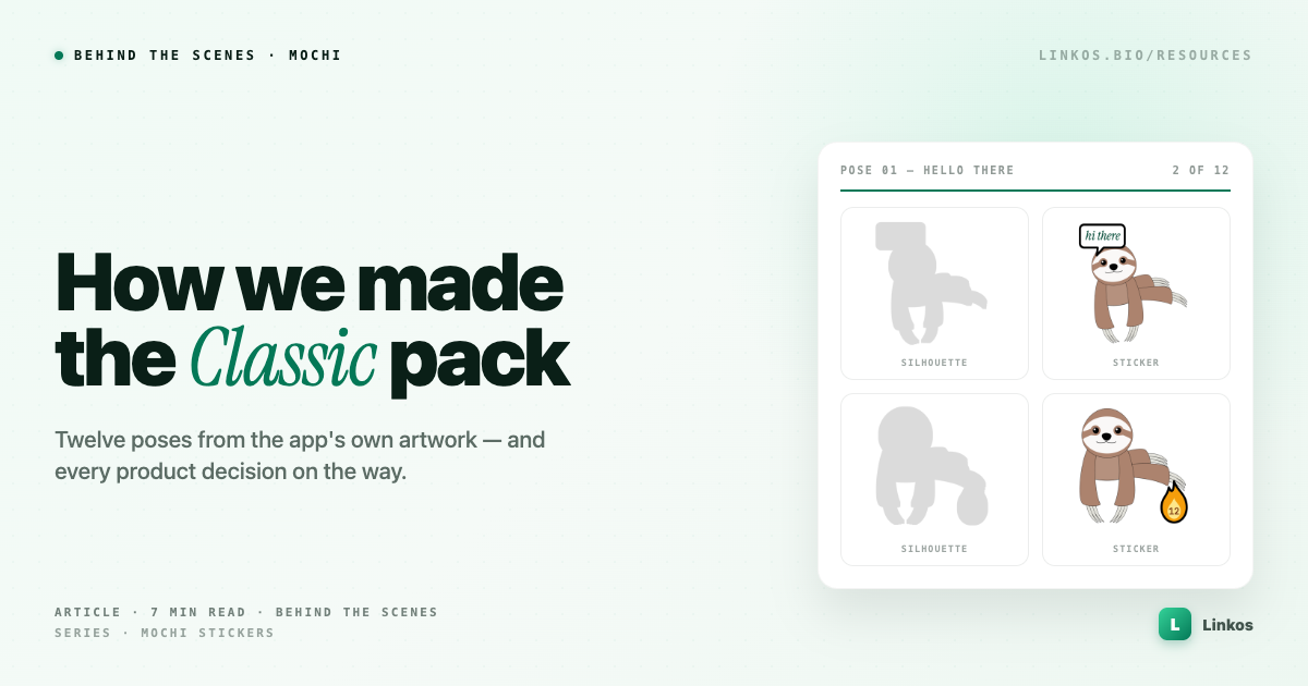How we made the Mochi Classic sticker pack