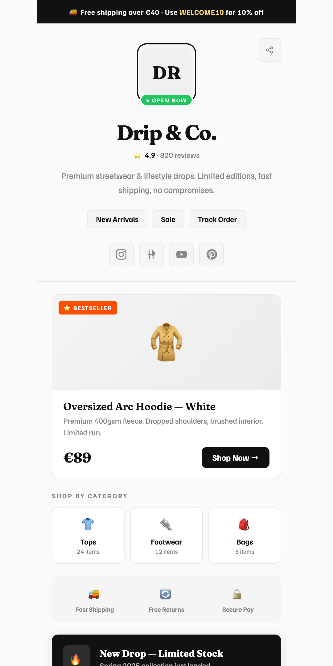 Storefront Light preview