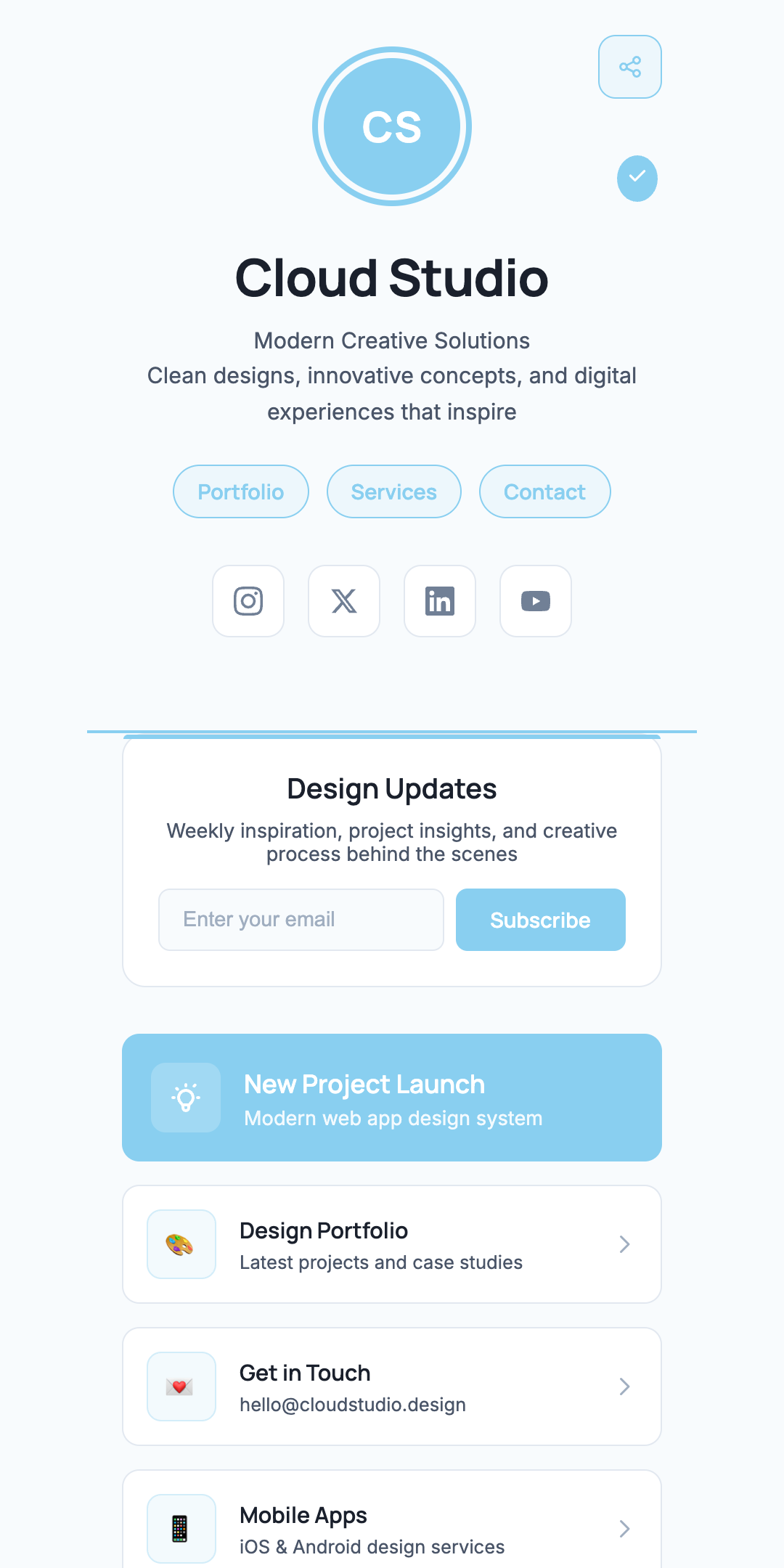 Cloud Studio Blue preview