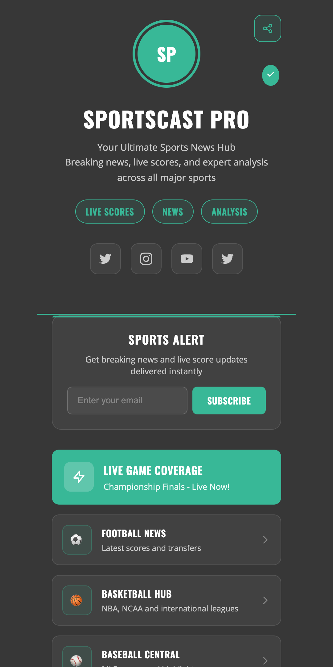 Sports Cast Pro preview